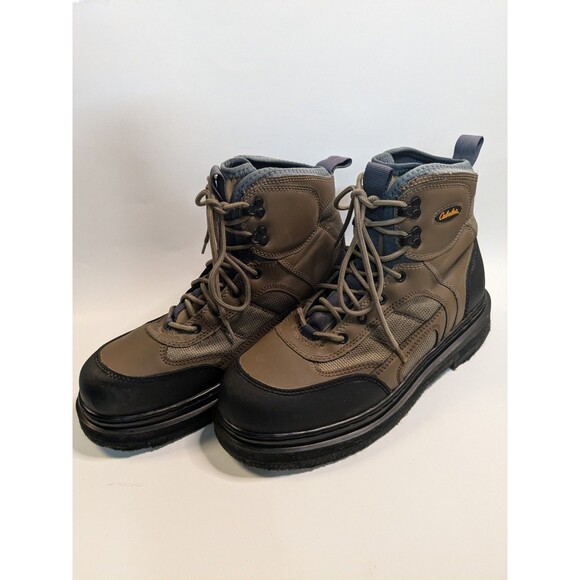 Cabela’s Ultralight Wader Boots Felt Bottom Sz 10 Brown Fly Fishing - Picture 3 of 7